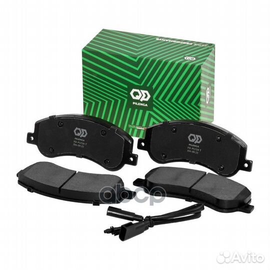 FDP1724T колодки дисковые передние усиленные с