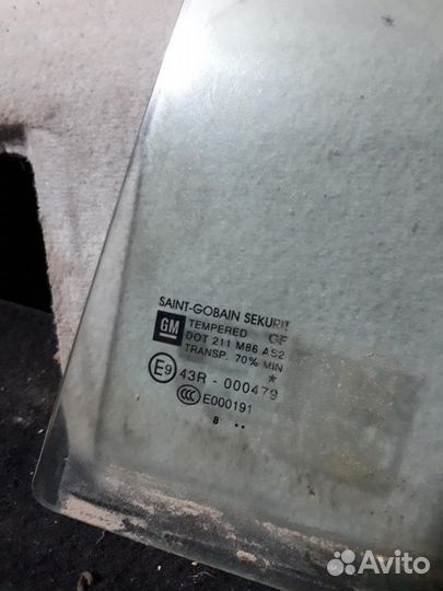 Стекло двери задней левой форточка Opel Corsa D 2