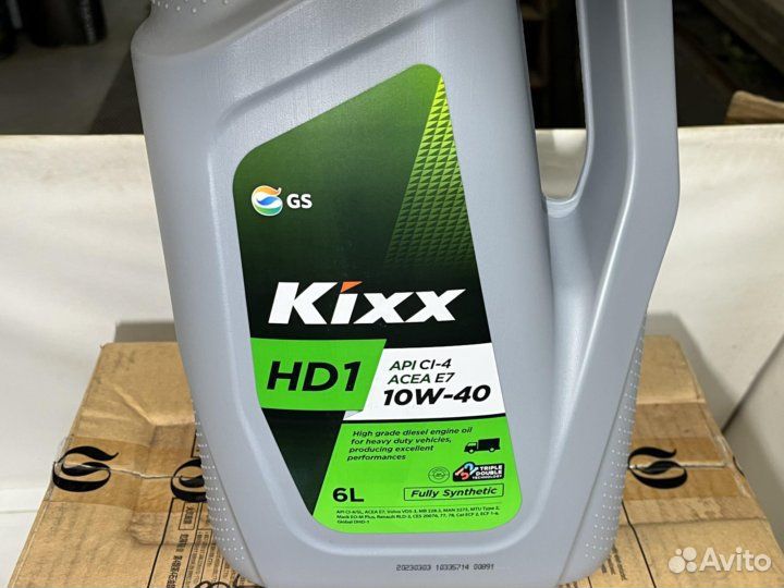 Kixx HD1 10W40 CI-4 SL E7 6л (3шт)