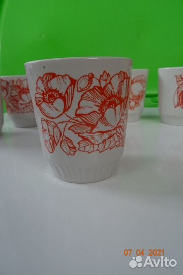 Кружка фарфоровая без ручки