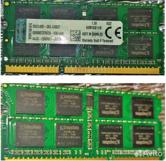 Модули памяти sodimм DDR3, DDR3L для ноутбука