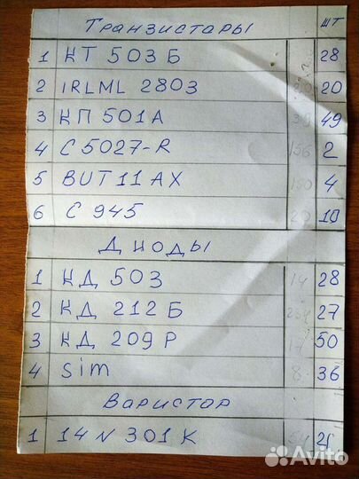 Радиодетали продам