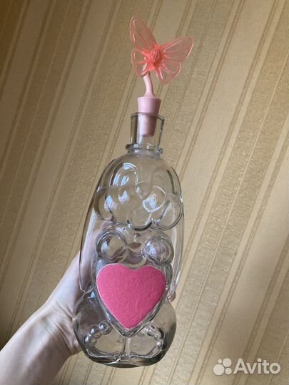 Бутылка кролик заяц с декоративной пробкой