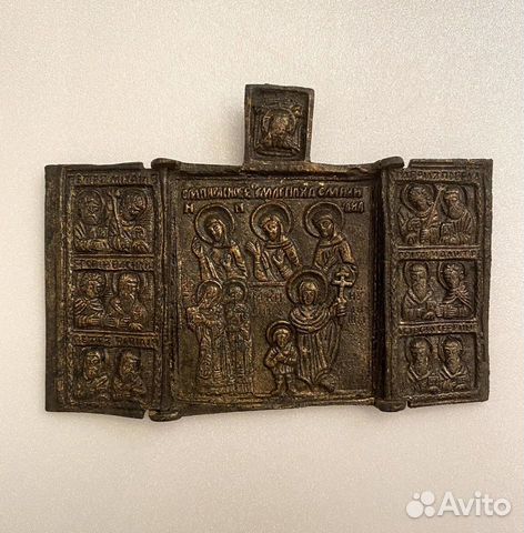 Икона складень Кирик и Иулита с избранными святыми