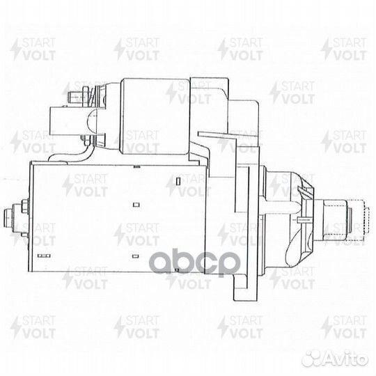 Стартер для а/м VAG Passat B6 (05) 2.0TDi (тип