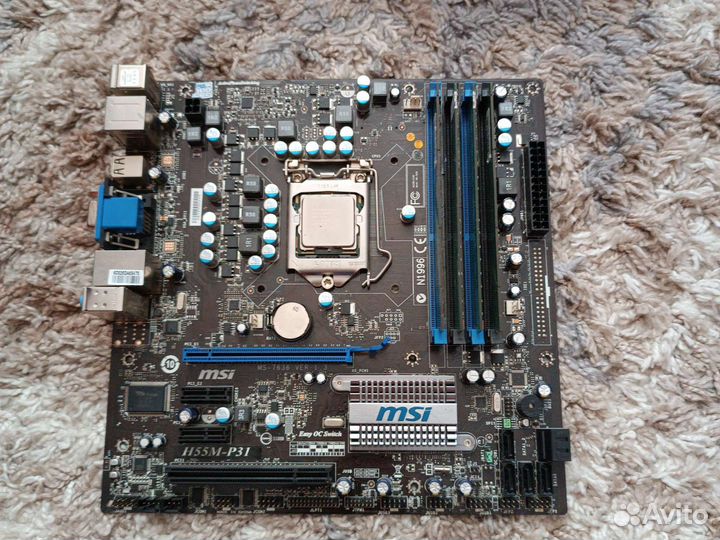 Материнская плата комплект lga 1156