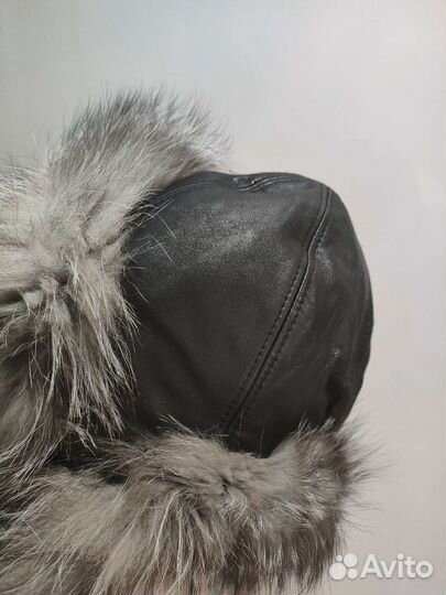 Шапка-ушанка натуральная 55 размер
