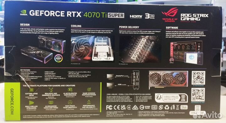 Asus Rog Strix Gaming GeForce RTX 4070Ti Super 16G