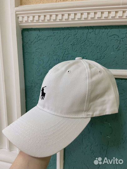 Кепка polo ralph lauren белая