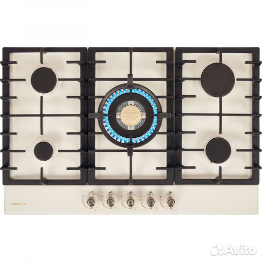 Варочная поверхность hiberg VS 8154 YR 5 конф.,беж