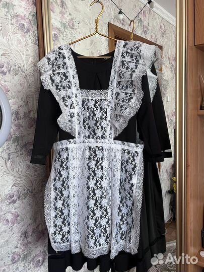 Платье на последний звонок с фартуком