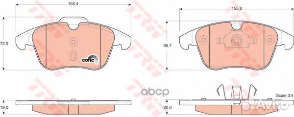 GDB1683 1219 00C2C27290 колодки дисковые п