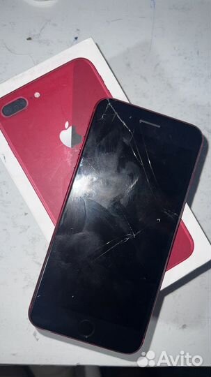 Телефон iPhone 8 plus красный на запчасти