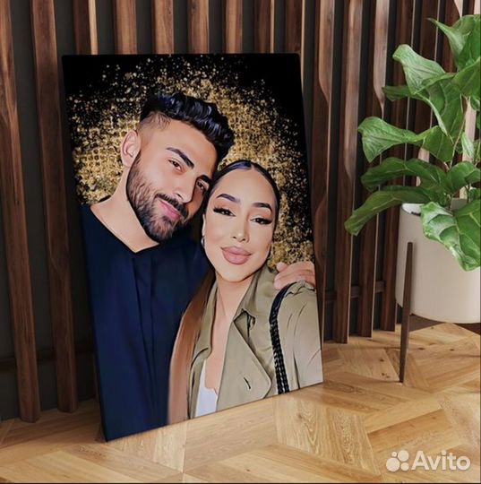 Портрет на холсте по фото в Саскылахе