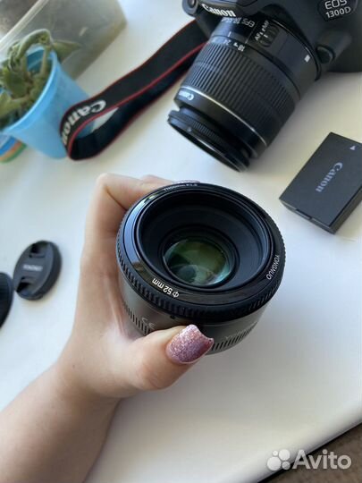 Canon eos 1300d + yongnuo 50 mm