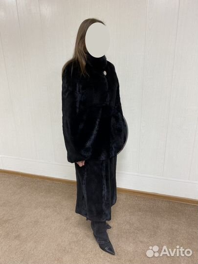 Шуба из стриженной норки в отличном состоянии
