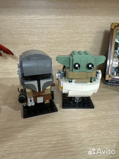 Лего Мандалорец и малыш оригинал