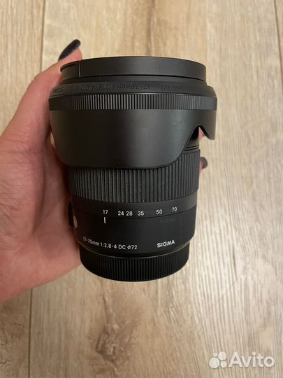 Объектив sigma 17 70 F2.8-4 macro, canon