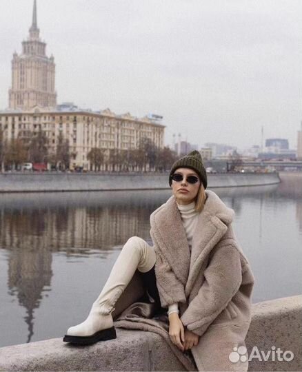 Шуба Тедди из натуральной овечьей шерсти