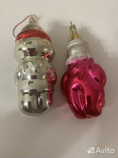 Скоморох и Арлекин ёлочная игрушка СССР