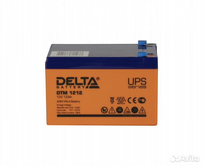 Аккумуляторная батарея Delta DTM 1212 (12V / 12Ah)