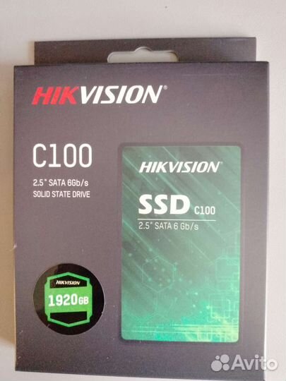 SSD диск Hikvision 1,9тб (HS-SSD-C100/1920G)