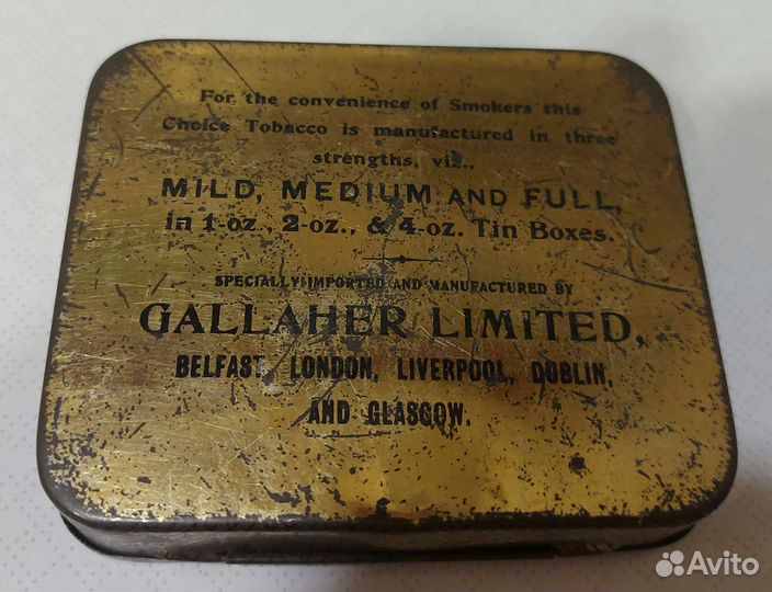 Коробка табачная, металл