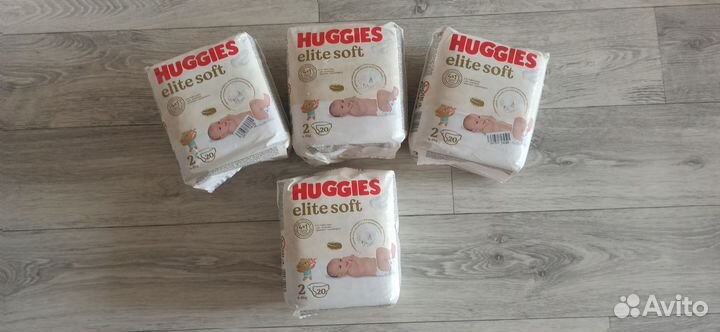 Памперсы подгузники для детей Huggies Elite Soft 2
