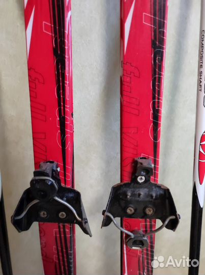 Лыжи беговые Full Visu Speed длина 150см с палками