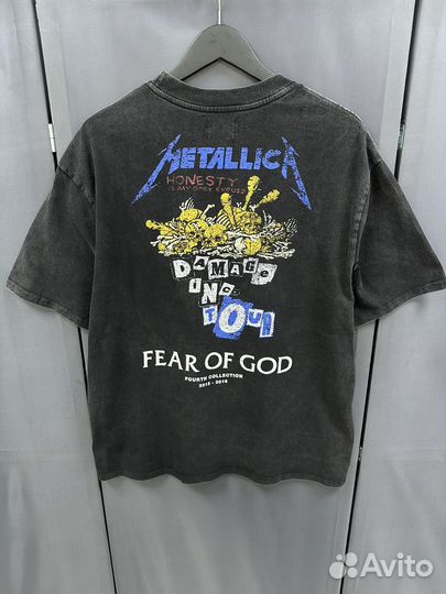 Футболка Fear of god Metallica (оверсайз)