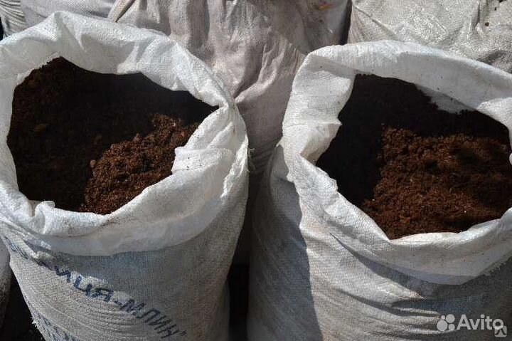 Навоз перегной в мешках