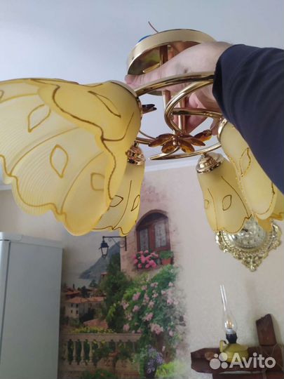 Люстра потолочная бу