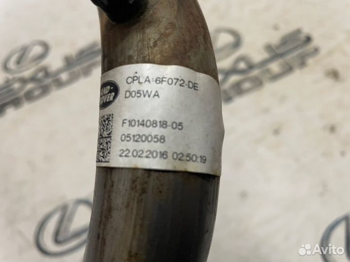 Патрубок интеркулера лев. Land Rover Range Rover