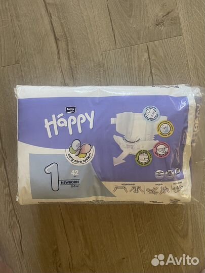 Подгузники heppy bella1 (2-5кг)