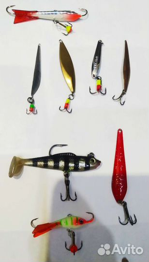 Удочка зимняя оснащённая для блеснения,балансиры