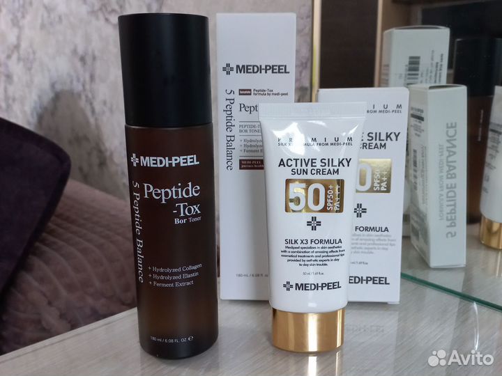 Medi peel тонер и spf 50 sun cream ориг