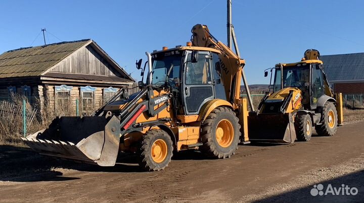 Экскаватор погрузчик JCB (ямобур+гидромолот)