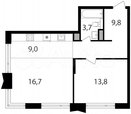 2-к. квартира, 53 м², 3/24 эт. на продажу в Москве | Купить квартиру ...