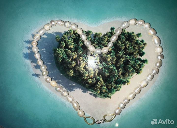 Жемчужное колье,гематитовое кварцевое,бусы