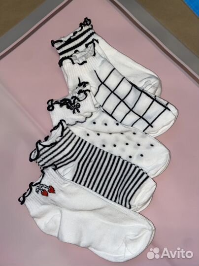 Носки набор 5 шт женские для девочки 31-39 размер
