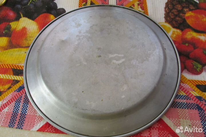 Винтажный алюминиевый поднос СССР