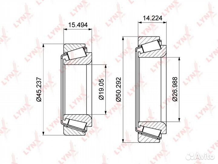 Подшипник ступ.KIA RIO I/mazda 626 II 83-05 зад