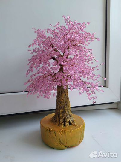 Деревья из бисера