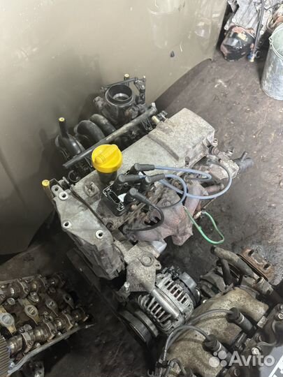 Renault Sandero двигатель в обвесе K7J710