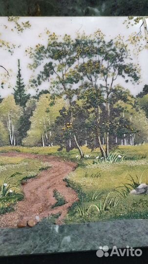 Картина на натуральном мраморе