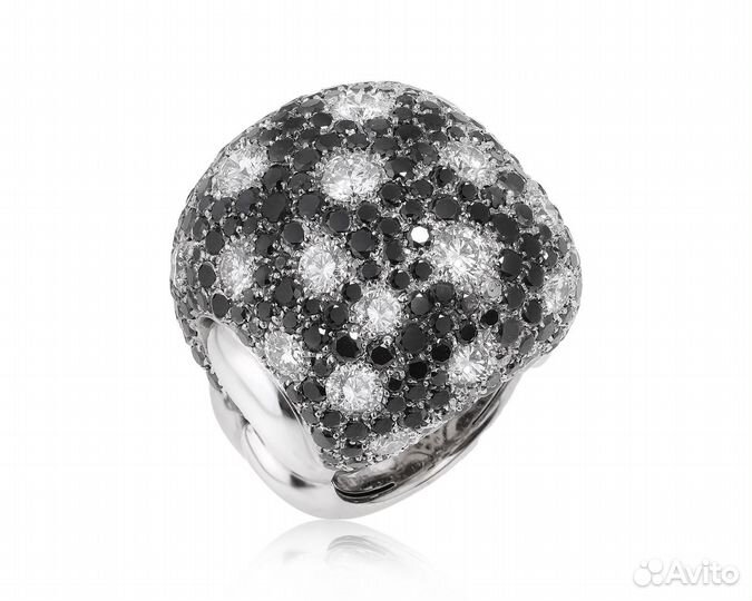 Золотое кольцо с бриллиантами 12.20ct Crivelli