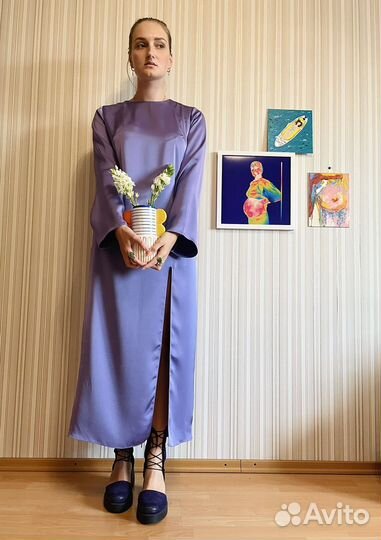 Вечернее платье lime Zara размер М