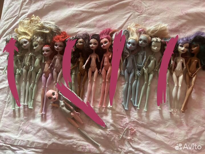 Лот ооак monster high куклы монстер хай запчасти