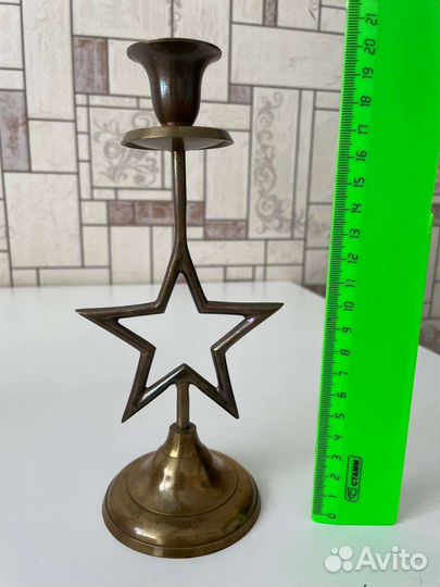 Подсвечник латунь СССР
