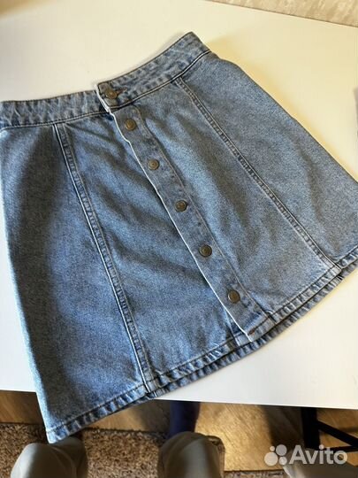 Юбка джинсовая zara mango pull&bear s m 42 44